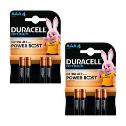 Baterie AAA LR3 DURACELL Optimum (8 szt.)