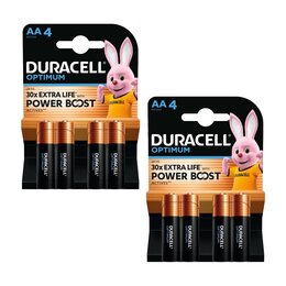 Bateria AA LR6 DURACELL Optimum (8 szt.)