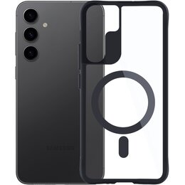 Etui XLINE MagSystem Satin Guardx do Samsung Galaxy S24 Przezroczysto-czarny