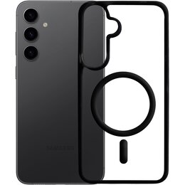 Etui XLINE MagSystem Satin Guardx do Samsung Galaxy S24 FE Przezroczysto-czarny
