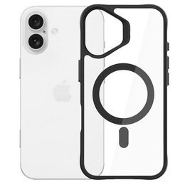 Etui XLINE MagSystem Satin Guardx do Apple iPhone 16 Przezroczysto-czarny