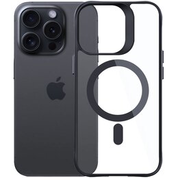 Etui XLINE MagSystem Satin Guardx do Apple iPhone 16 Pro Max Przezroczysto-czarny