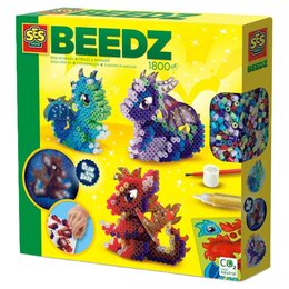 Zestaw kreatywny SES Creative Koraliki Smoki 06208