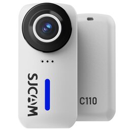 Kamera sportowa SJCAM C110 Biała Filmy 4K30FPS 15MP Wodoodporna WI-FI + akcesoria