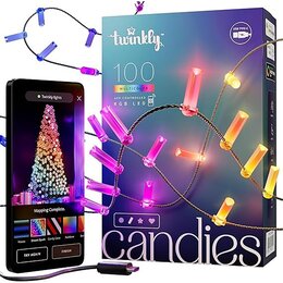 Lampki choinkowe TWINKLY TWKC100RGB-G Świeca 6 m Wi-Fi/Bluetooth