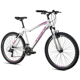 Rower górski MTB INDIANA X-Pulser 1.6 D15 26 cali damski Biało-różowy