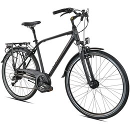 Rower trekkingowy INDIANA X-Road 3.0 M17 28 cali męski Czarno-brązowy