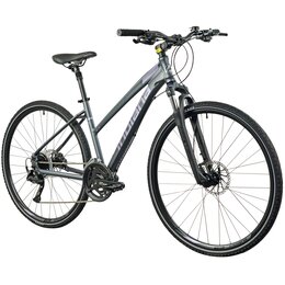 Rower crossowy INDIANA X-Cross 4.0 D17 damski Ciemnoszary