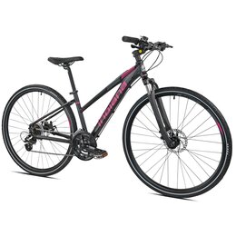 Rower crossowy INDIANA X-Cross 2.0 D15 damski Czarno-różowy