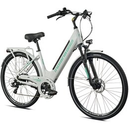 Rower elektryczny INDIANA E-Trekking 3.0 D18 28 cali Biały