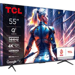 Telewizor TCL 55C75B 55" QLED 4K 144Hz Google TV Dolby Atmos Dolby Vision HDMI 2.1