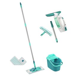 Myjka do okien LEIFHEIT Dry & Clean 51003 z drążkiem + Zestaw z mopem LEIFHEIT PowerClean M 55515 + Wkład Micro Duo