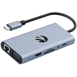 Hub HAWK HW-HUB1101 11w1 USB Typu C, Pasywny