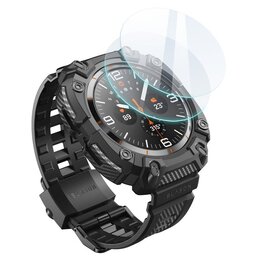 Pasek SUPCASE Iblsn Armorbox do Samsung Galaxy Watch Ultra (47mm) Czarny + szkło