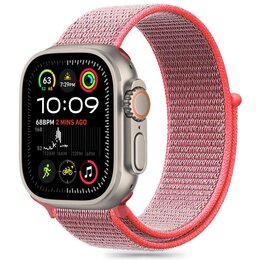 Pasek TECH-PROTECT Nylon do Apple Watch 6/7/8/9/10/SE (40/41/42mm) Różowy