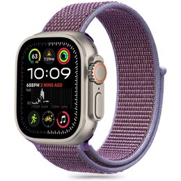 Pasek TECH-PROTECT Nylon do Apple Watch 6/7/8/9/10/SE (40/41/42mm) Fioletowy