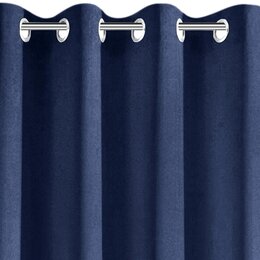 Zasłona EUROFIRANY Rita 140 x 250 cm Granatowy