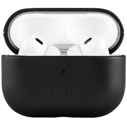 Etui na słuchawki FIXED Podsleather do APPLE AirPods 3 Czarny