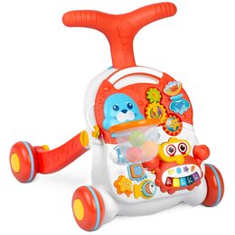 Pchacz dla dziecka RICOKIDS 2w1 RK-810 Biało-czerwony