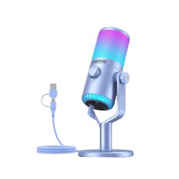 Mikrofon MAONO DM30RGB Kardioidalny Fioletowy