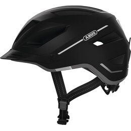 Kask rowerowy ABUS Pedelec 2.0 Velvet Czarny Miejski z lampką (rozmiar L)