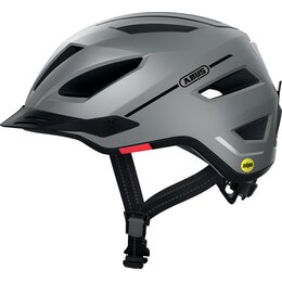 Kask rowerowy ABUS Pedelec 2.0 Srebrny Miejski z lampką (rozmiar M) MIPS