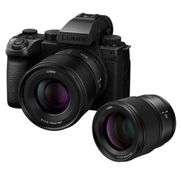 Aparat bezlusterkowy PANASONIC Lumix DC-S5II X (DC-S5M2XCE) Czarny + Obiektyw S-S 50mm f/1.8, Full Frame, 24.2Mpix, 6K30p + Obiektyw PANASONIC S-S85ME 85mm f/1.8