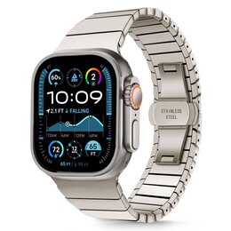 Pasek TECH-PROTECT Linkband do Apple Watch 6/7/8/9/10/SE/Ultra 1/2 (44/45/46/49mm) Tytanowy