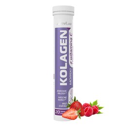 Kolagen ACTIVLAB Witamina C + Biotyna Truskawkowo-malinowy