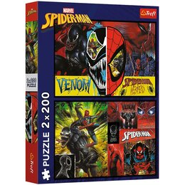 Puzzle TREFL Marvel Dzień i noc Spidermana 13314 (400 elementów)