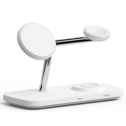Ładowarka indukcyjna RINGKE 3in1 QI2 Magnetic Magsafe Wireless Biały