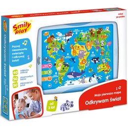 Zabawka interaktywna SMILY PLAY Odkrywam świat Moja pierwsza mapa SP98303