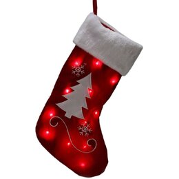 Skarpeta na prezenty CHRISTMAS DECORATION Led Choinka 41 cm
