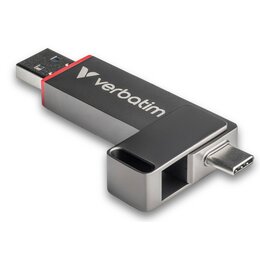 Pendrive VERBATIM Dual QuickStick 512GB, USB-C / USB 3.2 Gen 1 Czarny