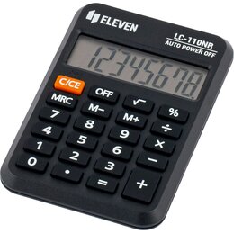 Kalkulator ELEVEN LC-110NR Zasilanie bateryjne, 3 pamięci