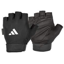 Rękawice treningowe ADIDAS Essential Adjustable (rozmiar S) Czarno-biały