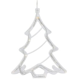 Dekoracja świetlna na okno CHRISTMAS DECORATION Choinka 10 LED