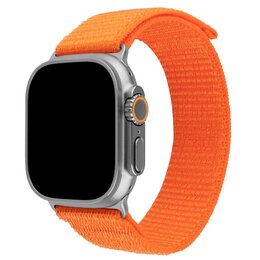 Pasek FIXED Nylon Sporty Strap do Apple Watch Ultra/Ultra 2 (49mm) Pomarańczowy