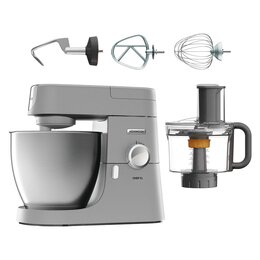 Robot kuchenny planetarny KENWOOD KVL4100S Chef XL 1200W + Malakser KENWOOD KAH65.000PL z krajarką w kostkę