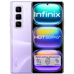 Smartfon INFINIX Hot 50 Pro+ 8/256GB 6.78" 120Hz Fioletowy