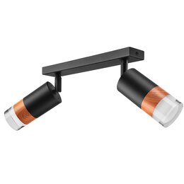 Lampa sufitowa LAMKUR Aurora LM-2.151 Czarno-dębowy