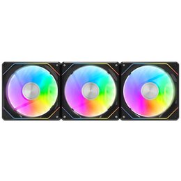 Wentylator DARKFLASH Gauss G24 Czarny (3 szt.)