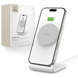 Ładowarka indukcyjna TECH-PROTECT QI15W-A38 Magnetic MagSafe 15W Biały