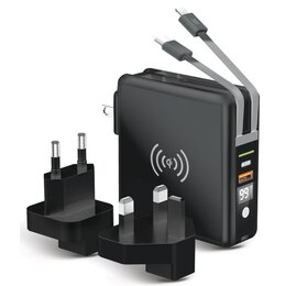 Ładowarka sieciowa FORCELL 5w1 10000mAh 20W Czarny