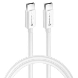 Kabel USB-C - USB-C FORCELL F-Energy C338 60W 0.25 m Biały