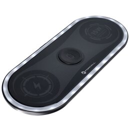 Ładowarka indukcyjna FORCELL F-Energy Ellipse 3w1 15W Czarny