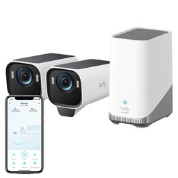 Zestaw kamer EUFY eufyCam S3 Pro Zewnętrzna, Wi-Fi (2 szt.) + Stacja bazowa