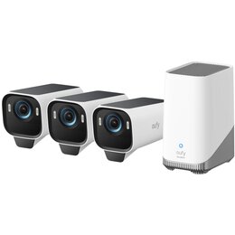 Zestaw kamer EUFY eufyCam S3 Pro Zewnętrzna, Wi-Fi (3 szt.) + Stacja bazowa