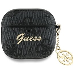 Etui na słuchawki GUESS 4G Charm Collection do Apple Airpods 4 Czarny