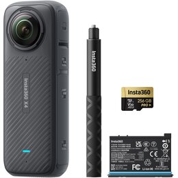 Kamera sportowa INSTA360 X4 ADVENTURE BUNDLE, filmy 360° w rozdzielczości 8K/30 FPS, Wi-Fi, Bluetooth